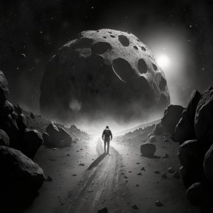 4. a_person_walking_on_asteroid_Chiron._cinematic-4