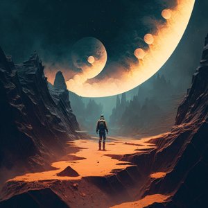 5. a_person_walking_on_asteroid_Chiron._cinematic-5