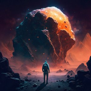 9. a_person_walking_on_asteroid_Chiron._cinematic-9